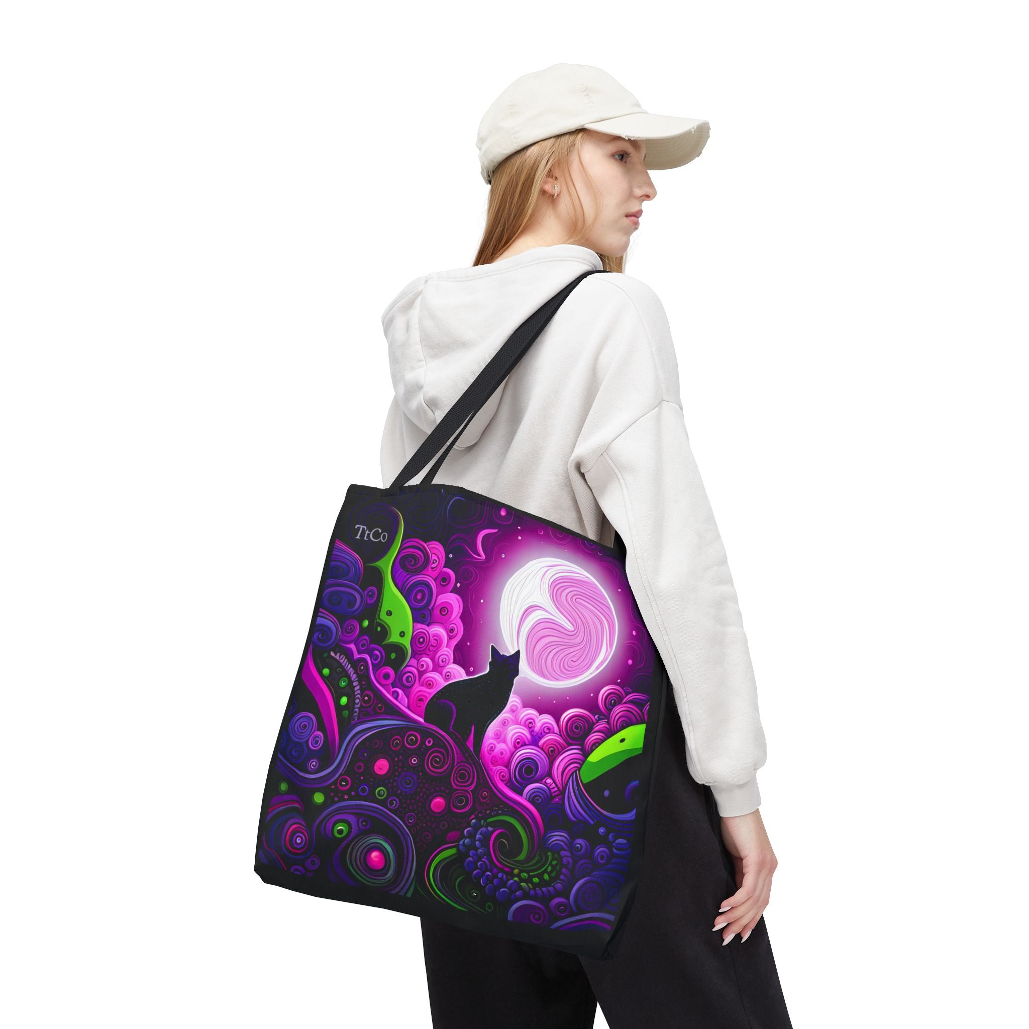 TtCo | Moonlight Kitty Canvas Tote