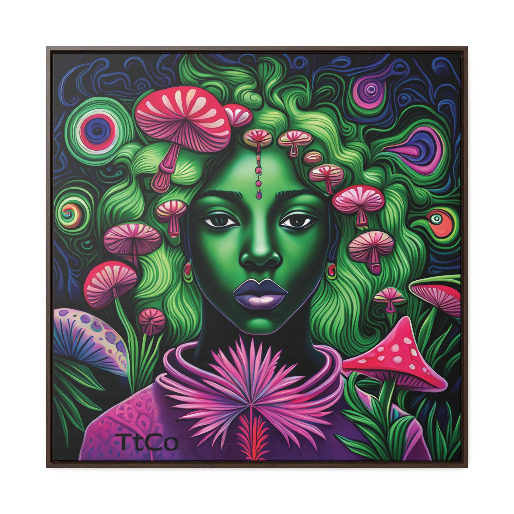 TtCo | "Cascade" Canvas Square Framed Art