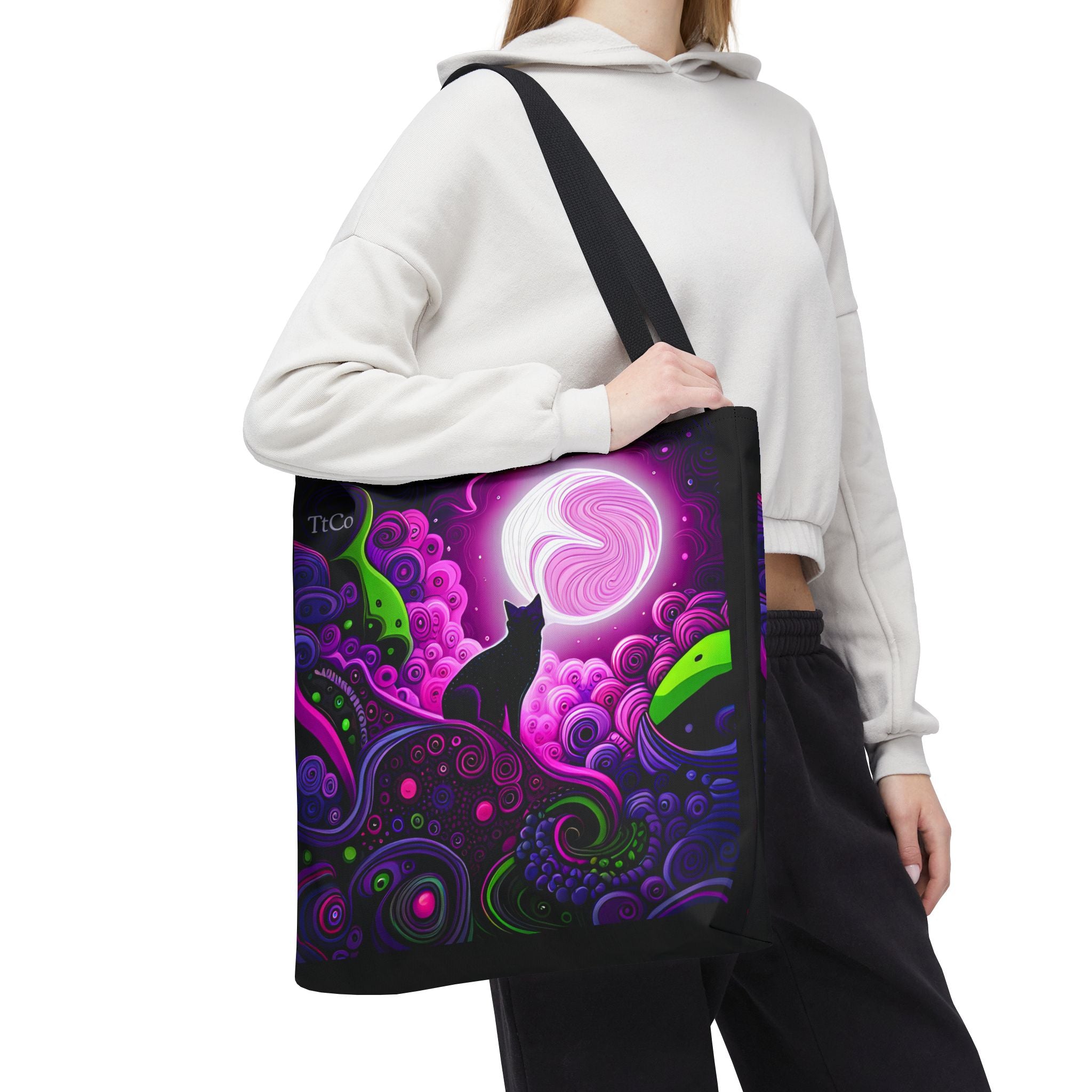 TtCo | Moonlight Kitty Canvas Tote