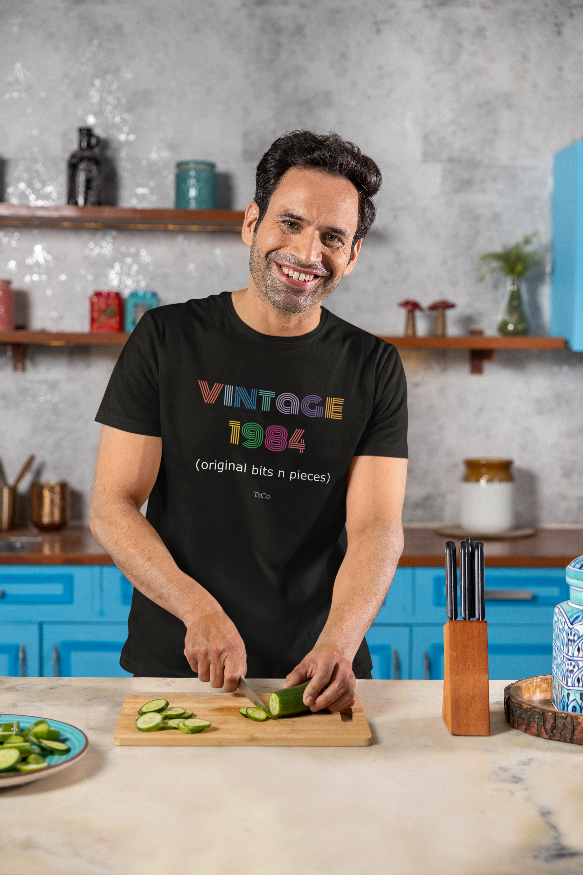 TtCo | Vintage 1984 Black Short Sleeve Tee