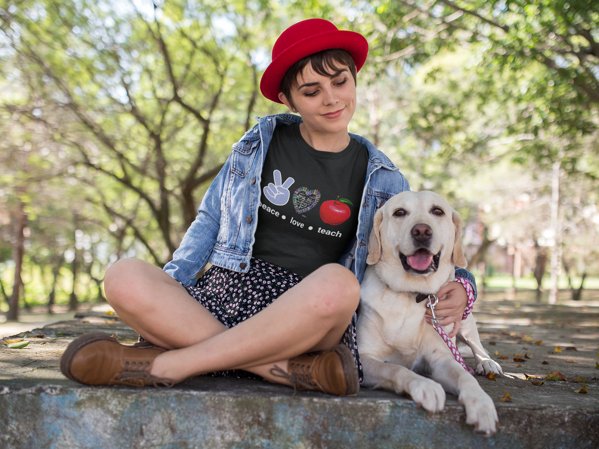 TtCo | Peace Love Teach Short Sleeve Tee