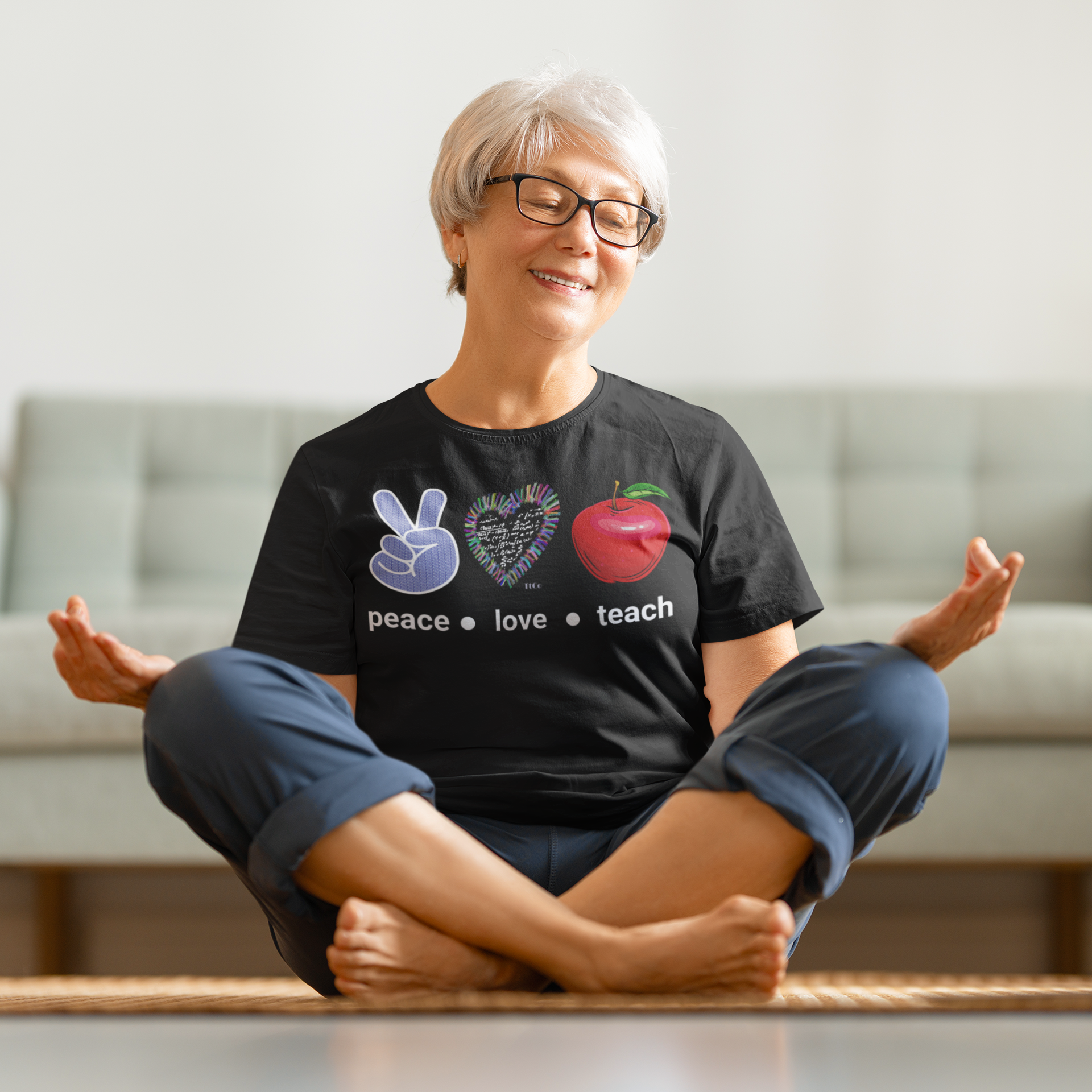 TtCo | Peace Love Teach Short Sleeve Tee