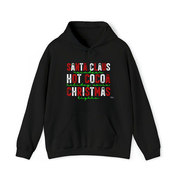 TtCo | Santa Claus, Hot Cocoa & Christmas Hooded Sweatshirt