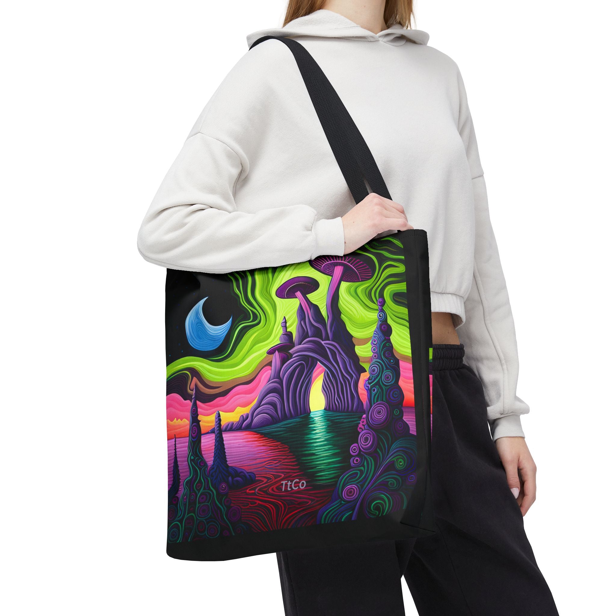 TtCo | I Mess With Shrooms - Melted Gate Canvas Tote