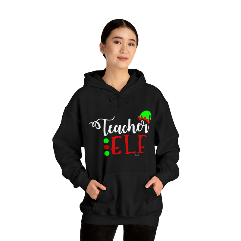 TtCo | Teacher Elf Hooded Sweatshirt