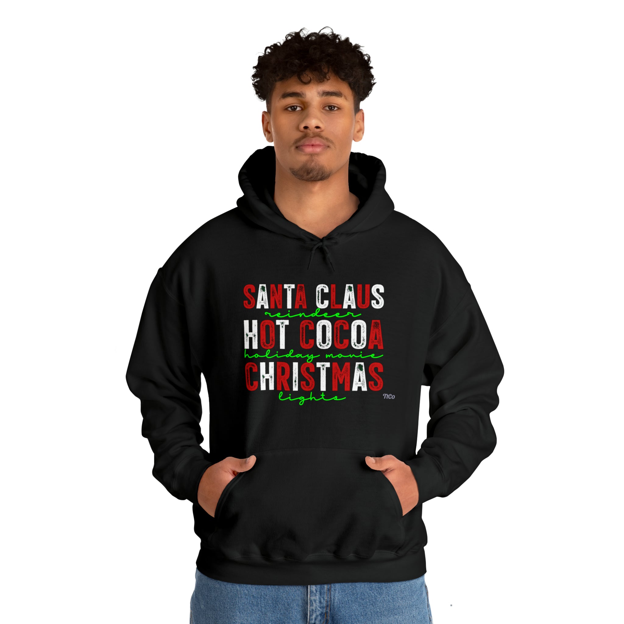 TtCo | Santa Claus, Hot Cocoa & Christmas Hooded Sweatshirt