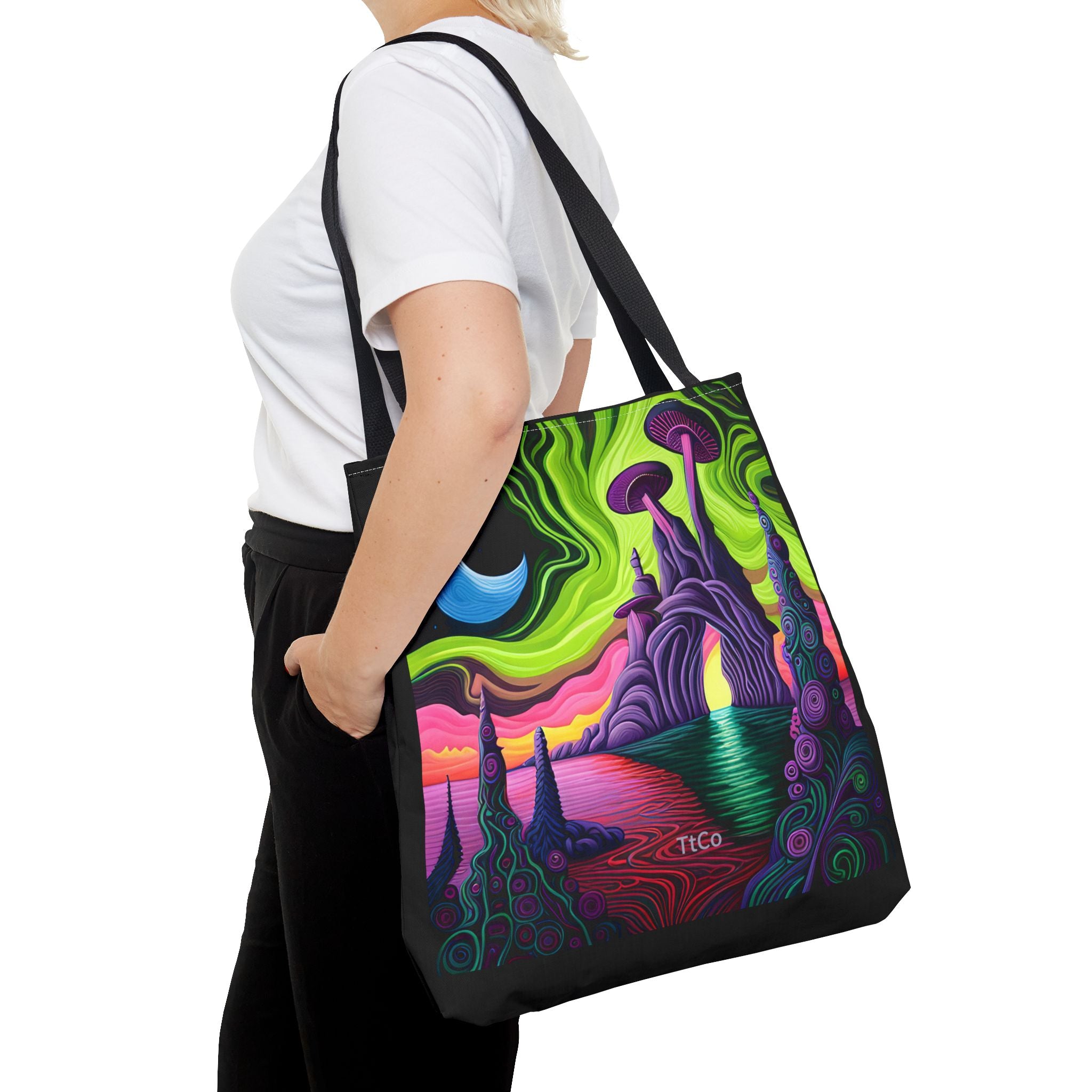 TtCo | I Mess With Shrooms - Melted Gate Canvas Tote