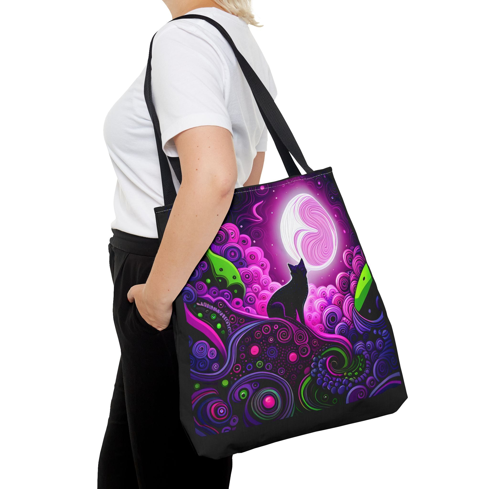 TtCo | Moonlight Kitty Canvas Tote
