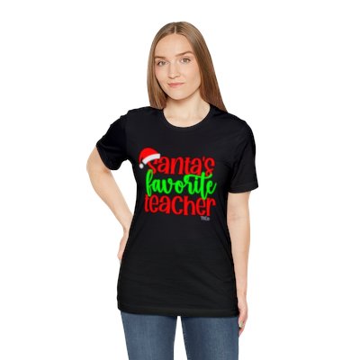 TtCo | Santa's Favorite Teacher Short Sleeve Tee