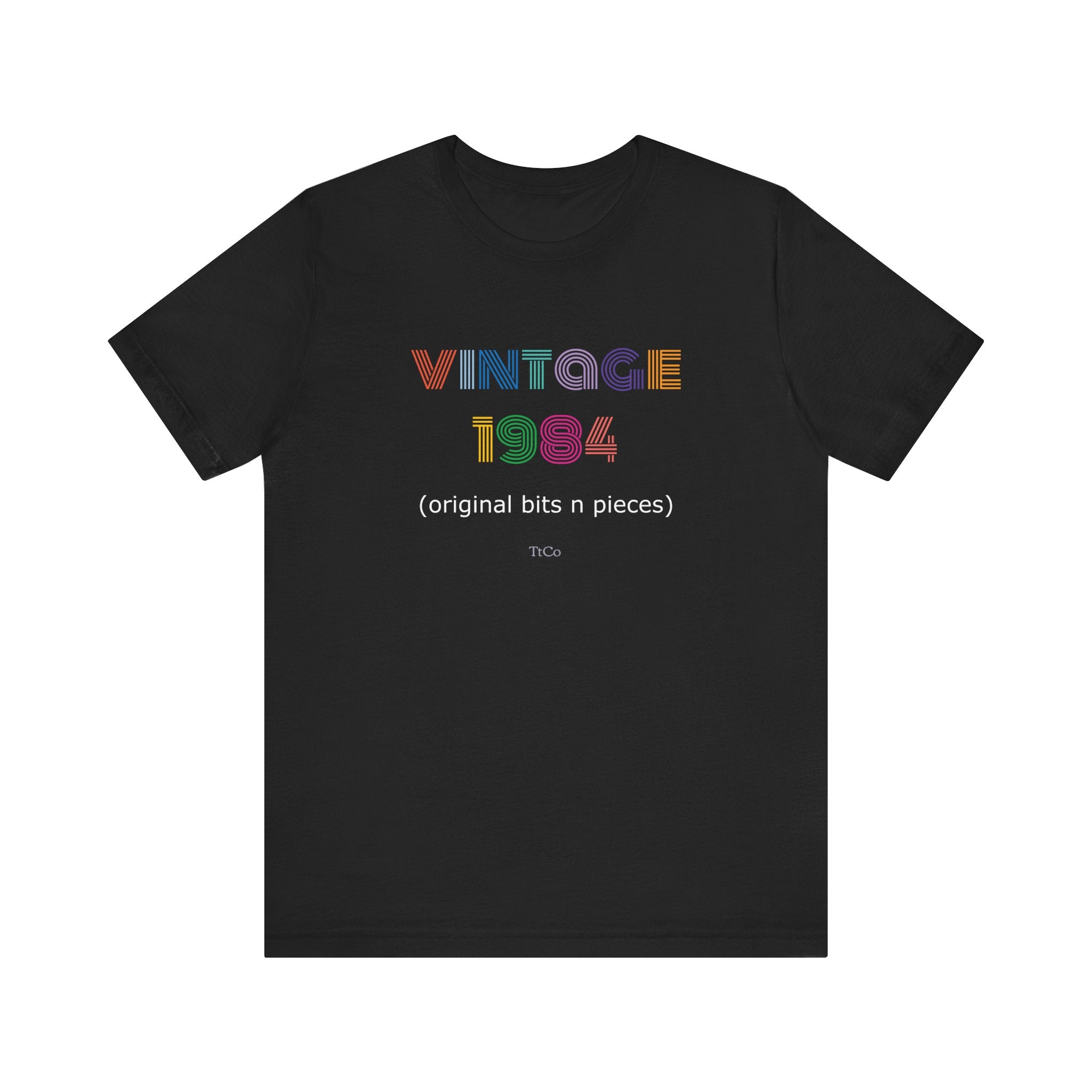 TtCo | Vintage 1984 Black Short Sleeve Tee