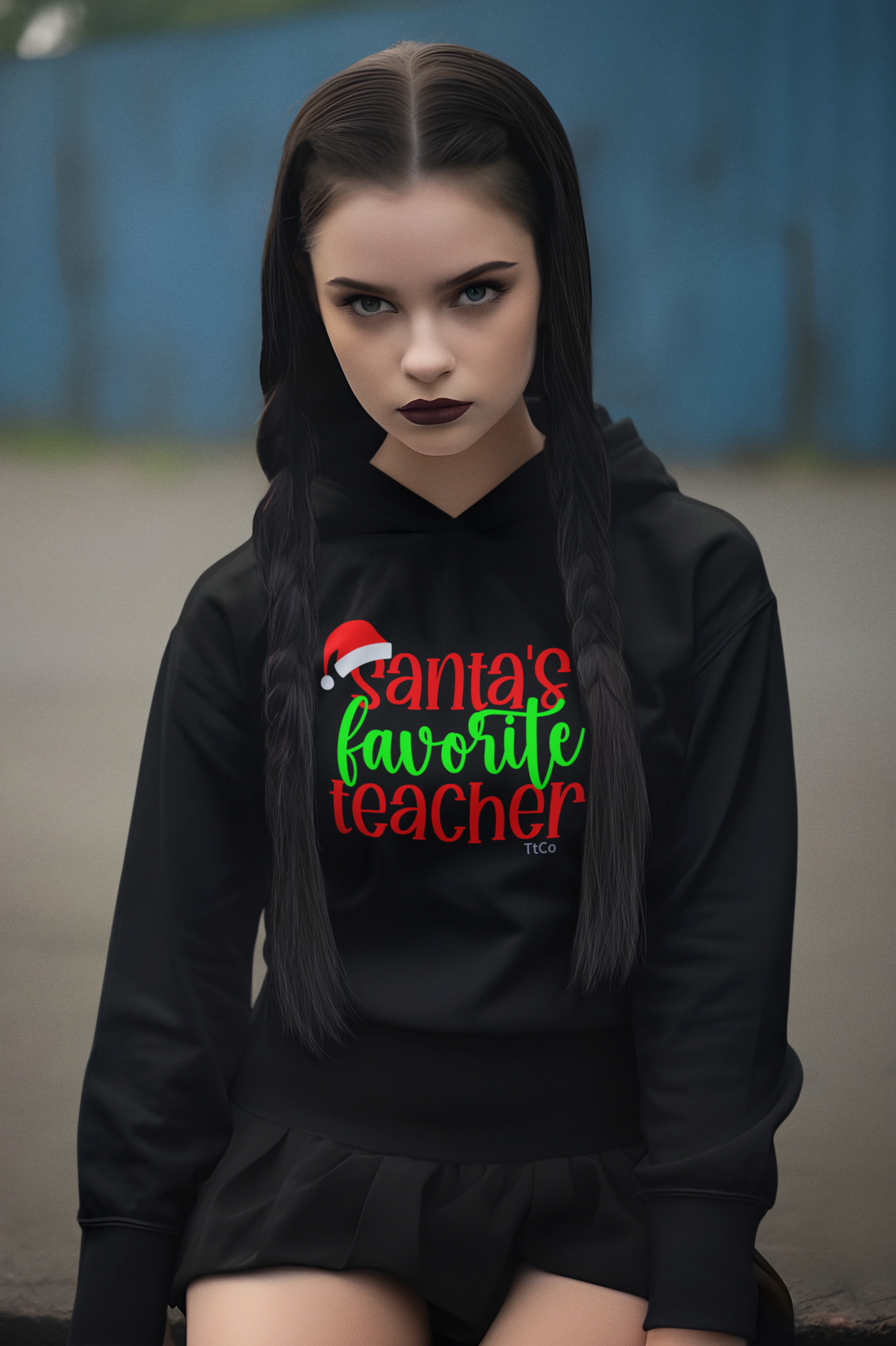 TtCo | Santa's Favorite Teacher Hooded Sweatshirt