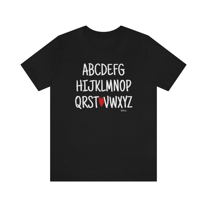 TtCo | Teacher Alphabet Short Sleeve Tee