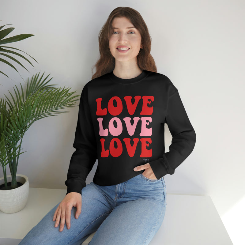 TtCo | Love Love Love Crewneck Sweatshirt