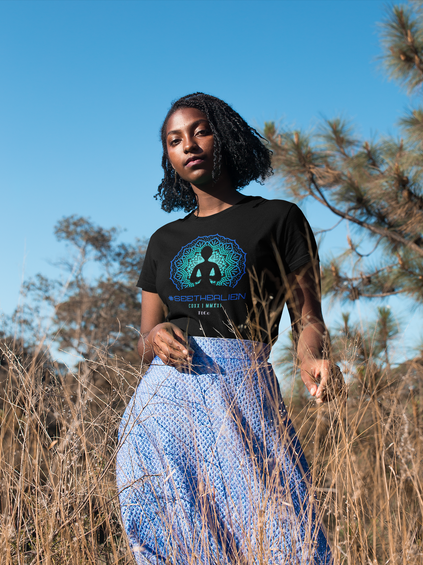 TtCo | Carolina Blue SeetheAlien Short Sleeve Tee